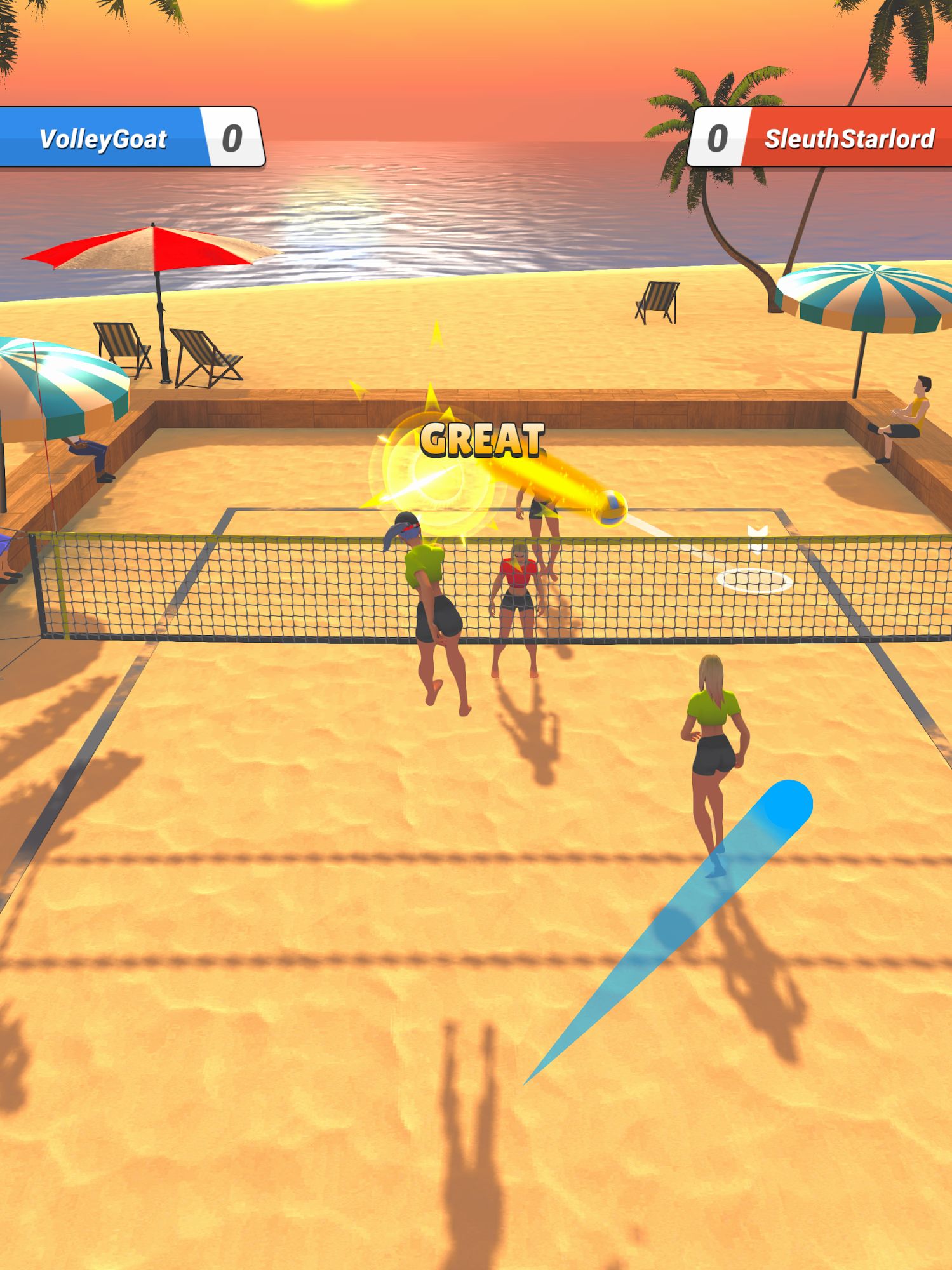 Download Beach Volley Clash Android free game.