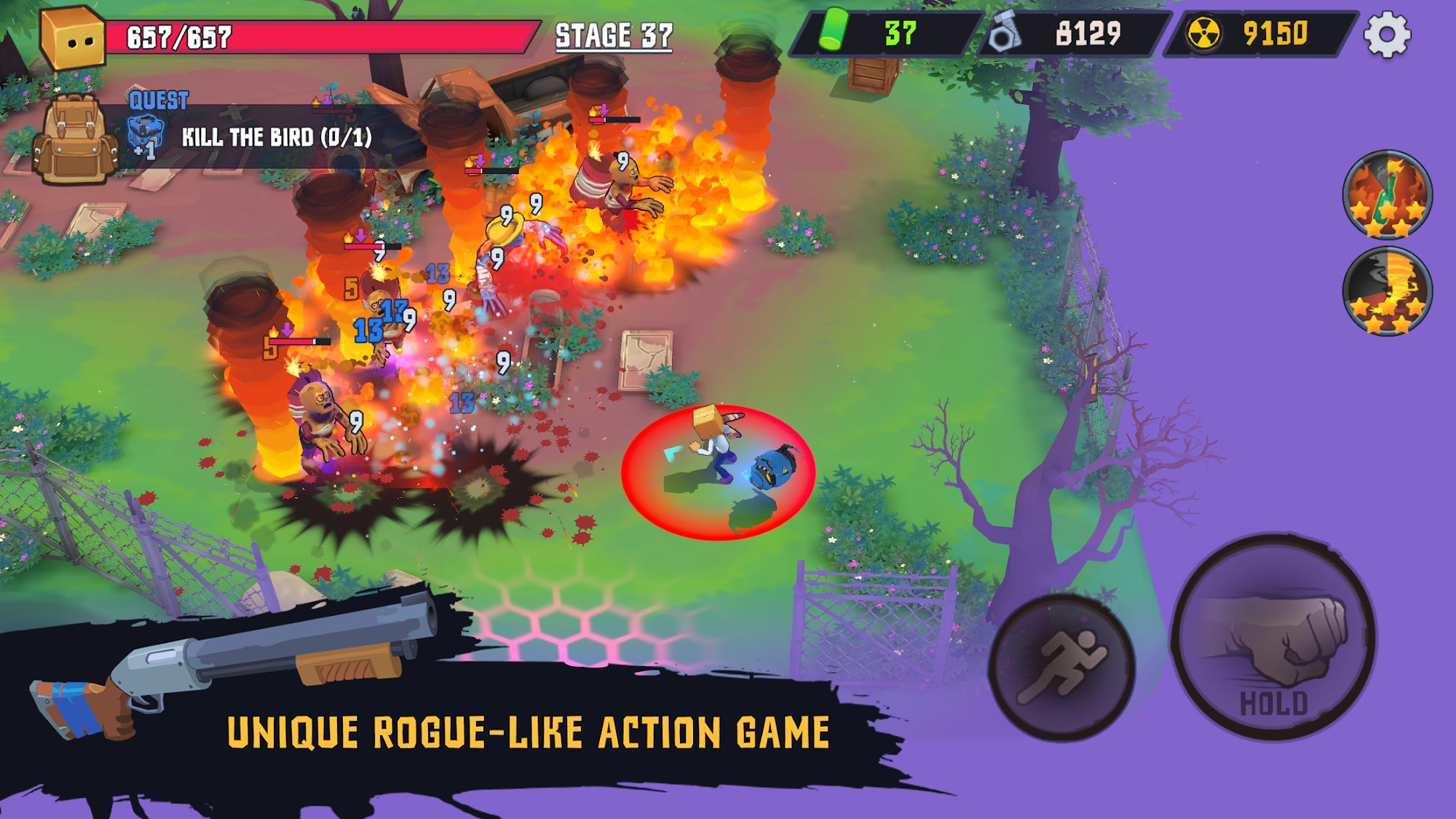 Full version of Android Top-down shooters game apk Box Head: Zombies Must Die! for tablet and phone.