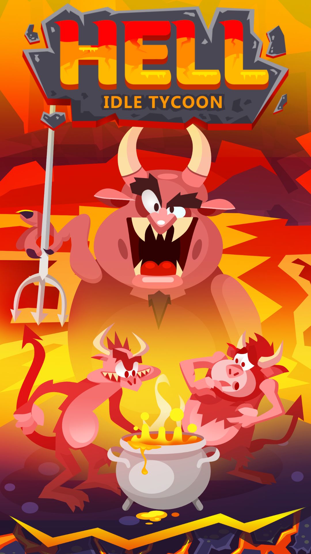 Full version of Android Easy game apk Hell: Idle Evil Tycoon Sim for tablet and phone.