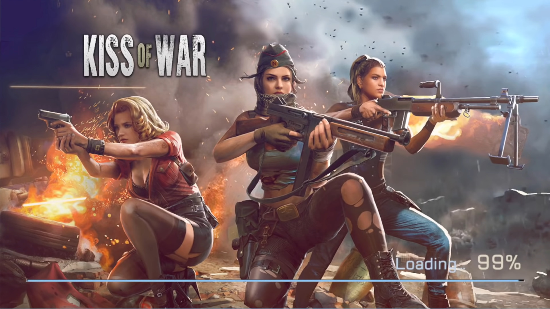 Full version of Android War game apk Kiss of War for tablet and phone.