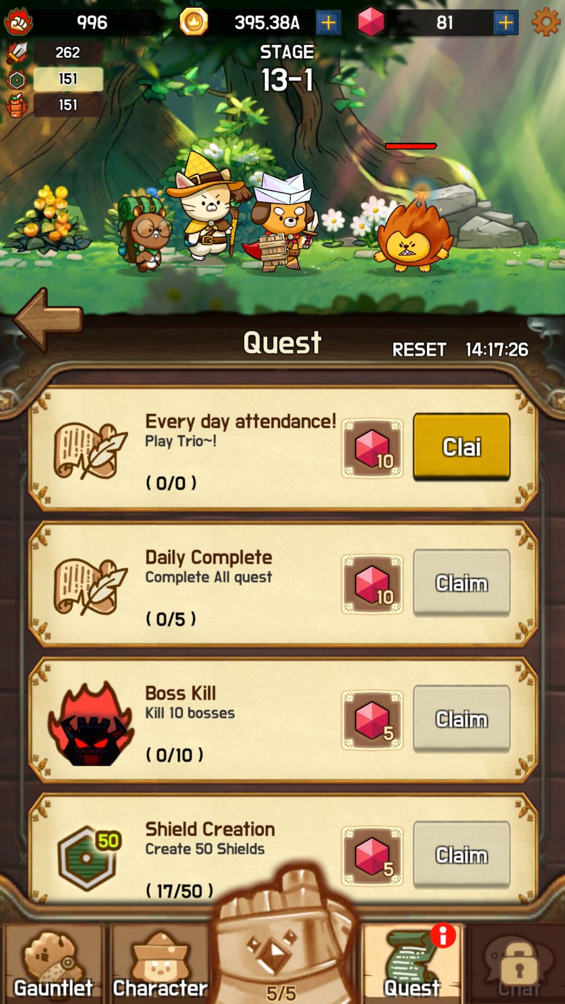 Full version of Android Easy game apk MERGE TRIO : afk adventure RPG for tablet and phone.