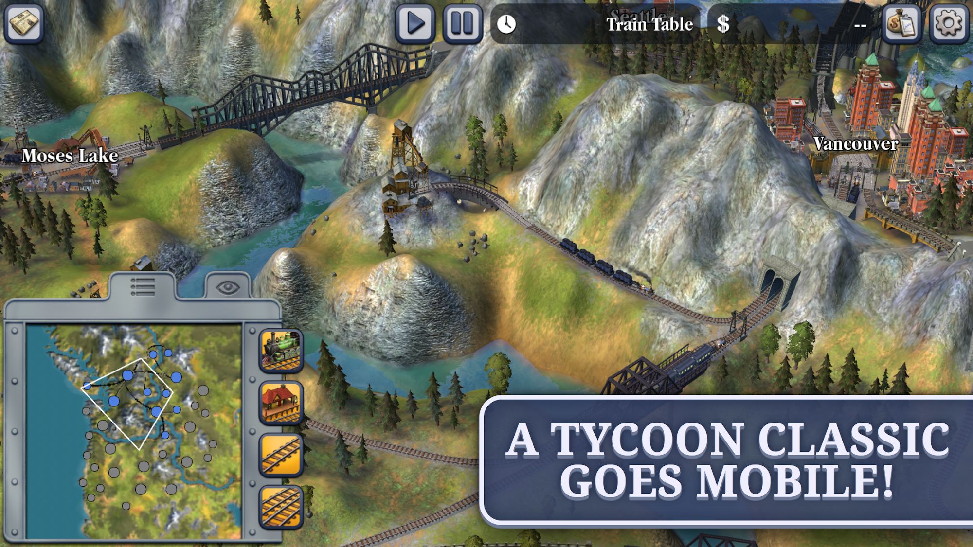 Full version of Android Economy strategy game apk Sid Meier's Railroads! for tablet and phone.