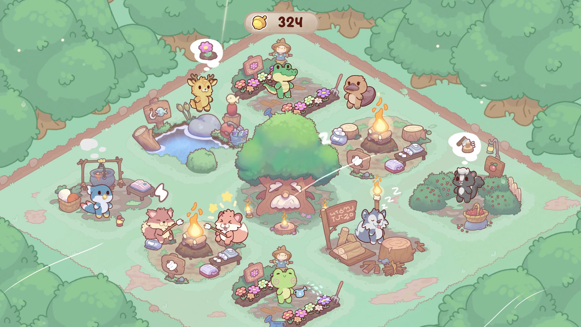 Gameplay of the Cozy Forest for Android phone or tablet.