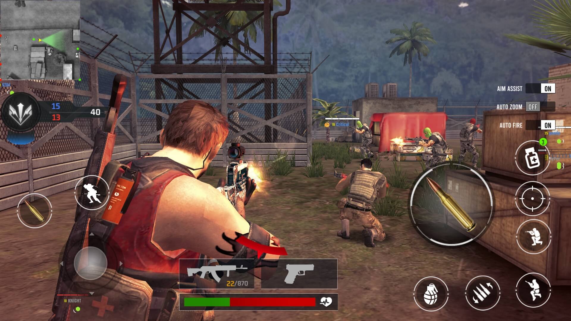 Gameplay of the Gun Zone: Shooting Game for Android phone or tablet.