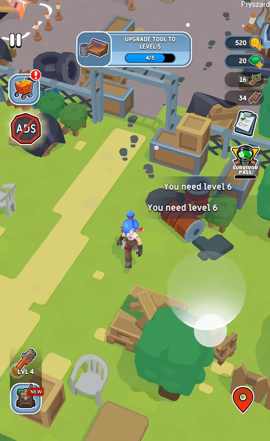 Gameplay of the Idle Breaker - Loot & Survive for Android phone or tablet.