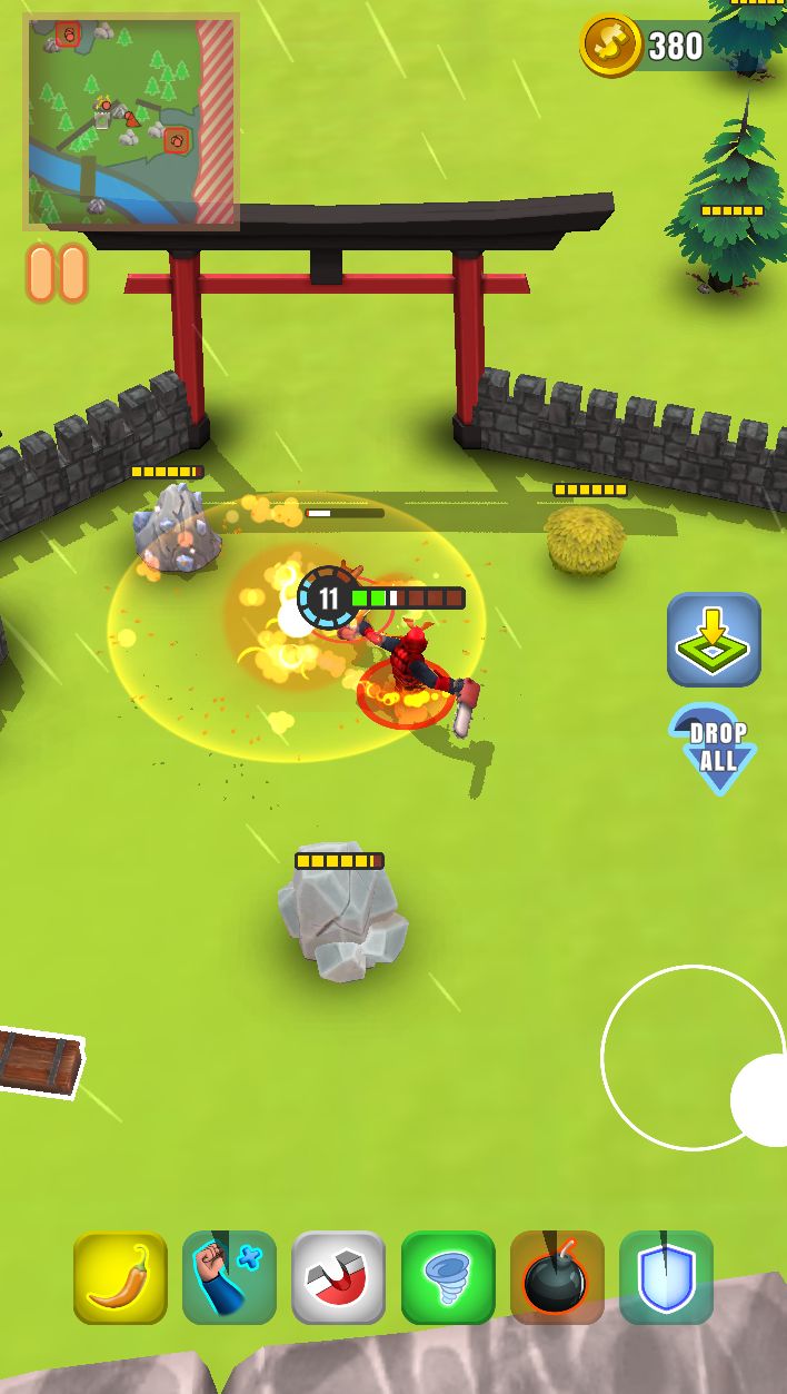 Gameplay of the Nomad War: Viking Survival RPG for Android phone or tablet.