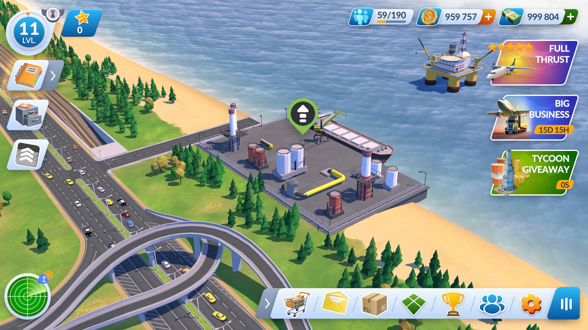 Gameplay of the Transport Manager Tycoon for Android phone or tablet.