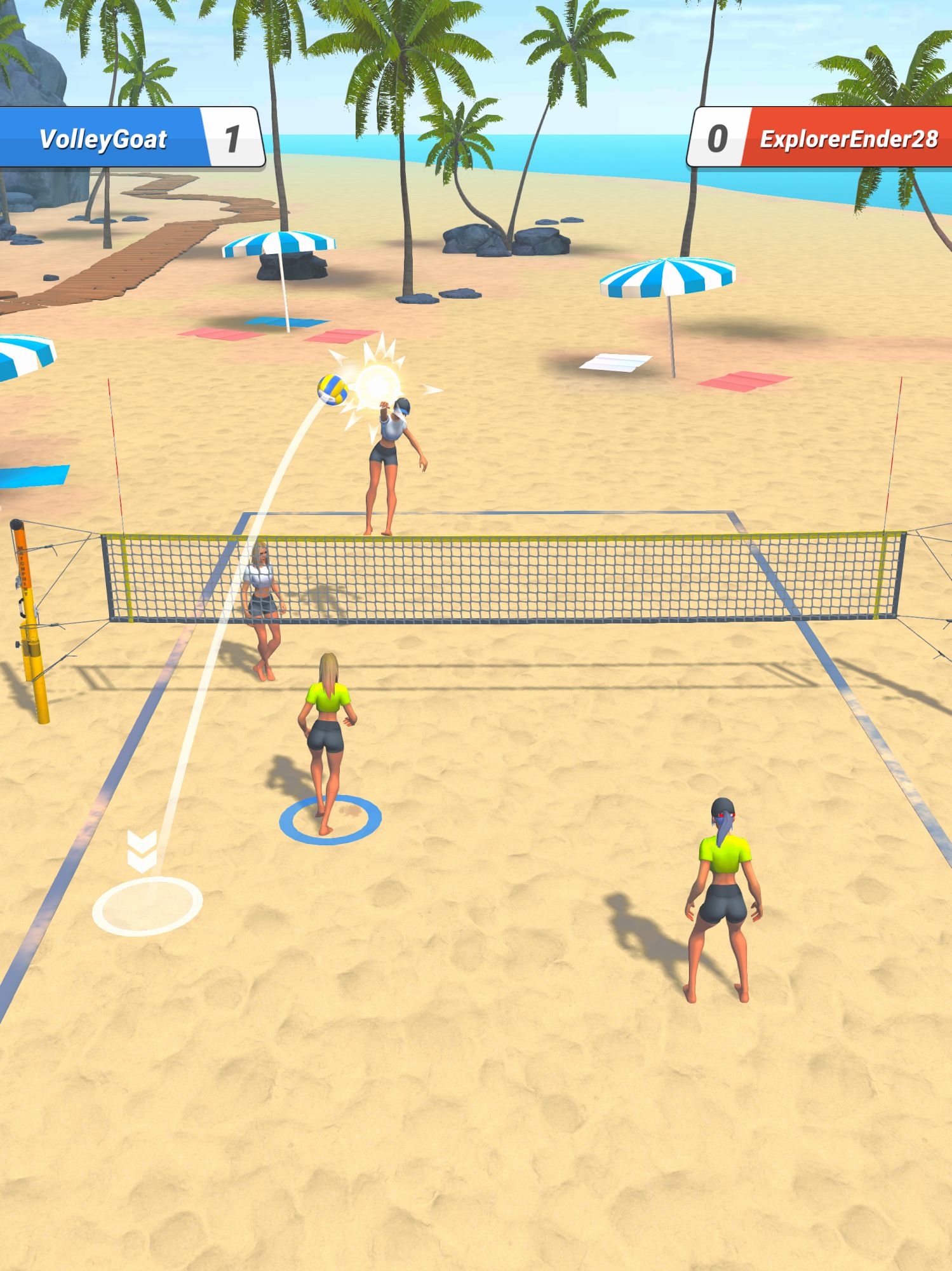 Beach Volley Clash - Android game screenshots.