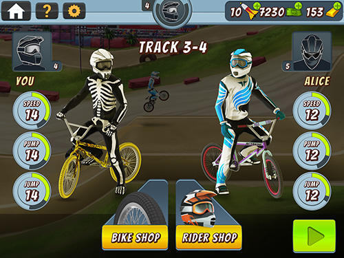 Gameplay screenshots of the Mad skills BMX 2 for iPad, iPhone or iPod.