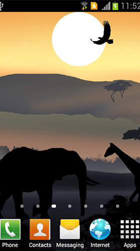 Download livewallpaper African sunset for Android.