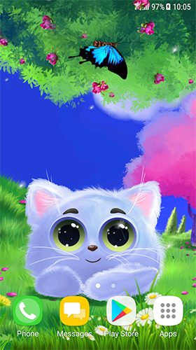 Download Animated cat free Animals livewallpaper for Android phone and tablet.