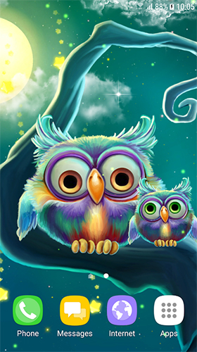 Download Cute owls free Fantasy livewallpaper for Android phone and tablet.
