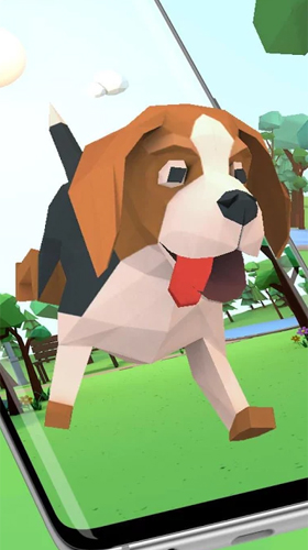 Download livewallpaper Cute puppy 3D for Android.
