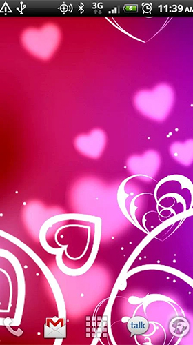 Download livewallpaper Hearts by Kittehface Software for Android.