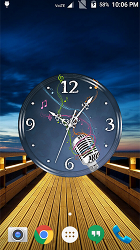 Download Music clock free With clock livewallpaper for Android phone and tablet.