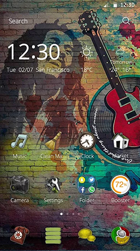 Download livewallpaper Music life for Android.