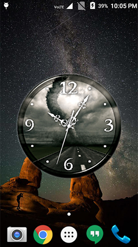 Download Tornado: Clock free With clock livewallpaper for Android phone and tablet.