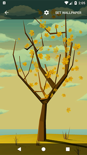 Download Tree with falling leaves free Interactive livewallpaper for Android phone and tablet.
