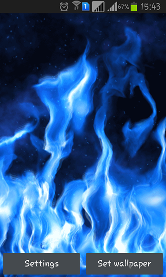Download Blue flame free livewallpaper for Android 4.2.2 phone and tablet.