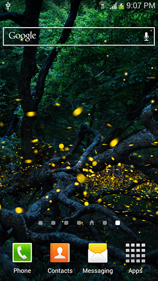 Download Fireflies by Top live wallpapers hq free livewallpaper for Android 4.4.2 phone and tablet.