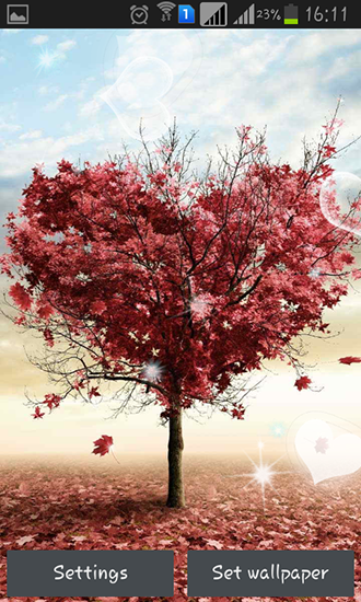 Download Love tree by Pro live wallpapers free livewallpaper for Android 8.0 phone and tablet.