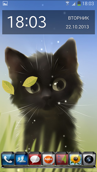 Download Savage kitten free Interactive livewallpaper for Android phone and tablet.