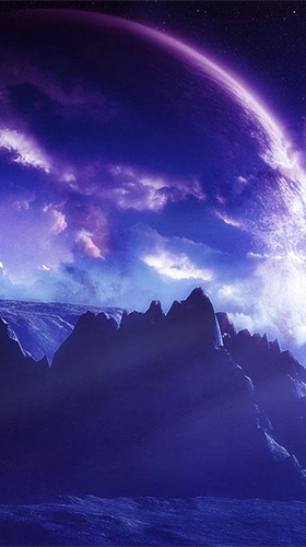 Screenshots of the live wallpaper Alien worlds by Forever WallPapers for Android phone or tablet.
