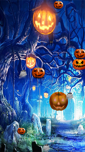 Screenshots of the live wallpaper Halloween by FlipToDigital for Android phone or tablet.