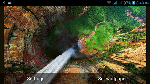 Screenshots of the live wallpaper Nature HD by Live Wallpapers Ltd. for Android phone or tablet.