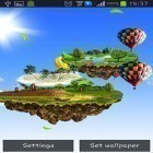 Download live wallpaper Flying islands for free and Halloween evening 3D for Android phones and tablets .