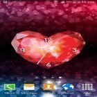 Download live wallpaper Hearts сlock for free and Digital clock for Android phones and tablets .