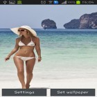 Download live wallpaper Hottest girls: Hot beach for free and Fire tornado for Android phones and tablets .