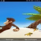 Download live wallpaper Monkey and banana for free and Cute profile for Android phones and tablets .