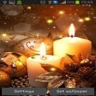 Download live wallpaper New Year candles for free and Doodle art for Android phones and tablets .