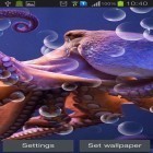 Download live wallpaper Octopus for free and Digital clock for Android phones and tablets .